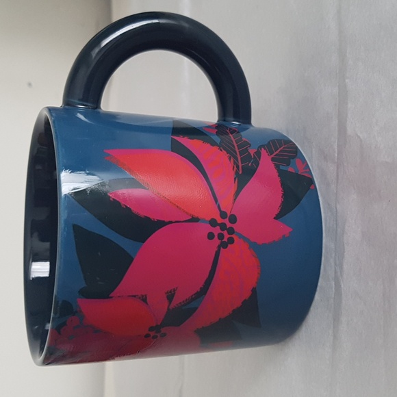 Starbucks 2021 Christmas Holiday Floral Poinsettia Coffee Tea Mug 12oz/355ml - Picture 4 of 15
